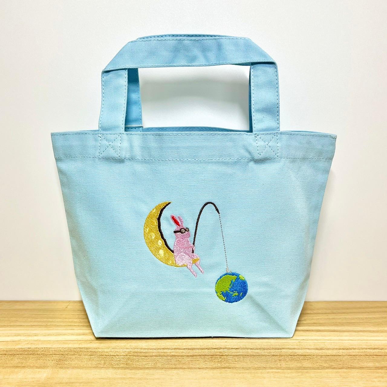 【旧タイプSALE】ポイトコセのランチバッグ《ウサフィッシング》1枚目の画像