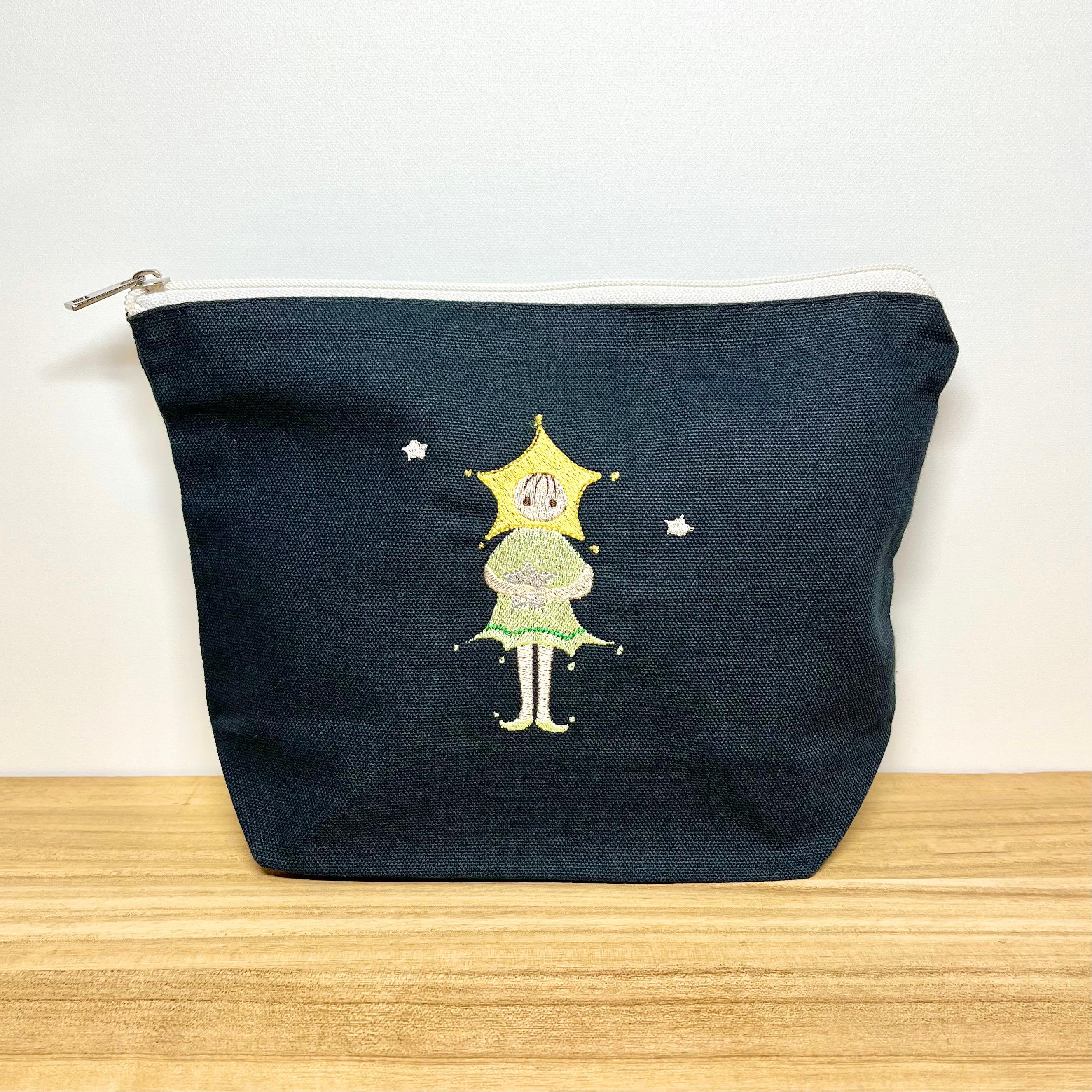【旧タイプSALE】ポイトコセのポーチ大《ほしのこ》