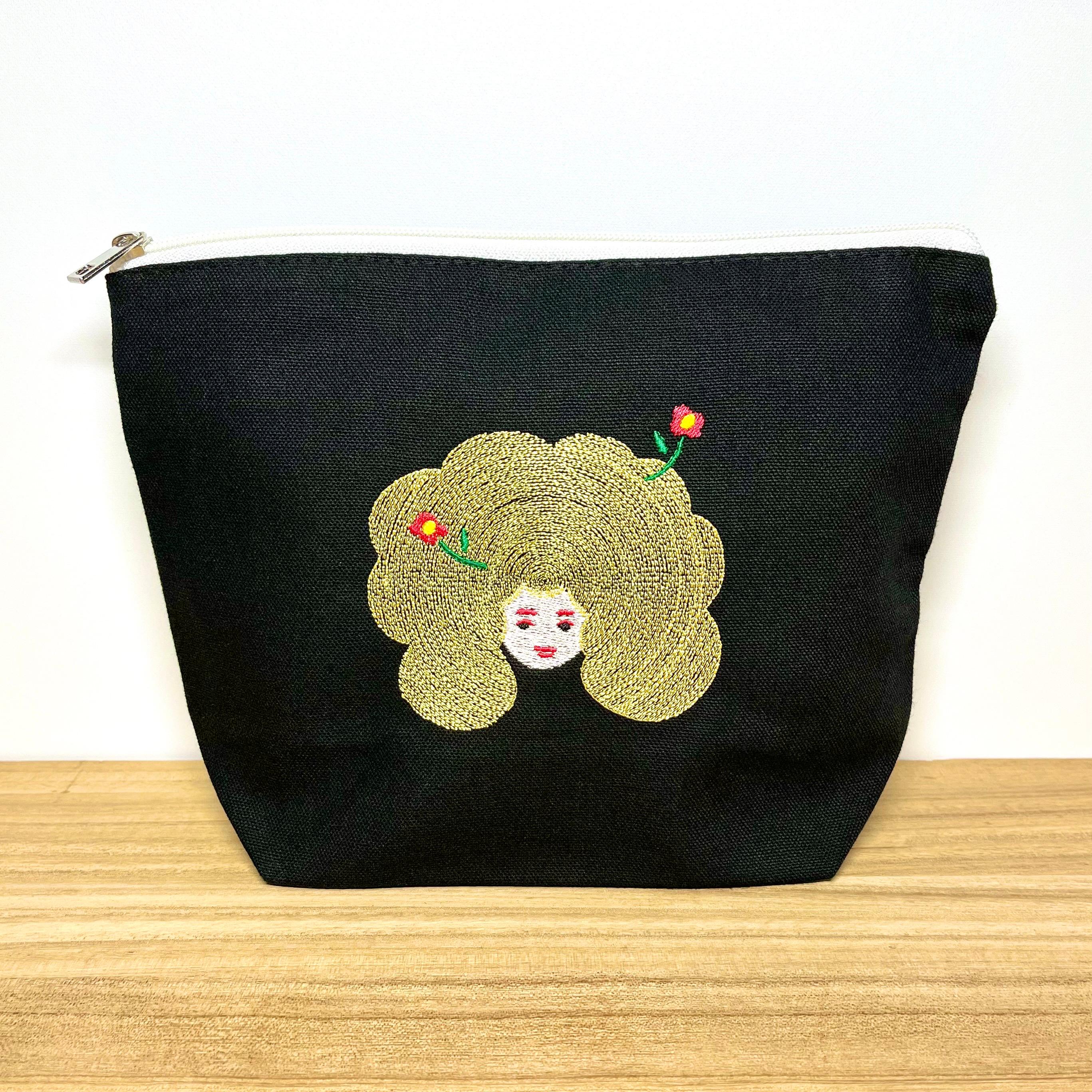 【旧タイプSALE】ポイトコセのポーチ大《ボンバーフラワー》