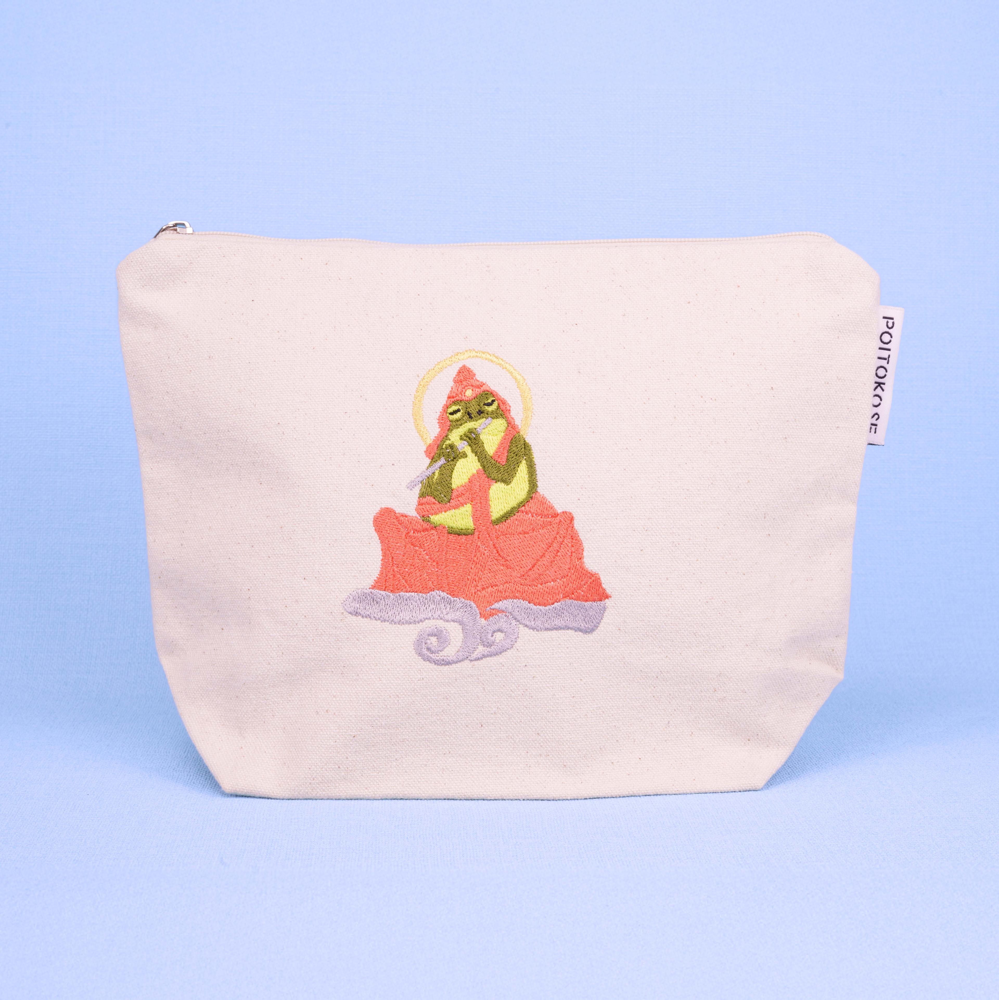 ポーチ大 かえる菩薩1枚目の画像