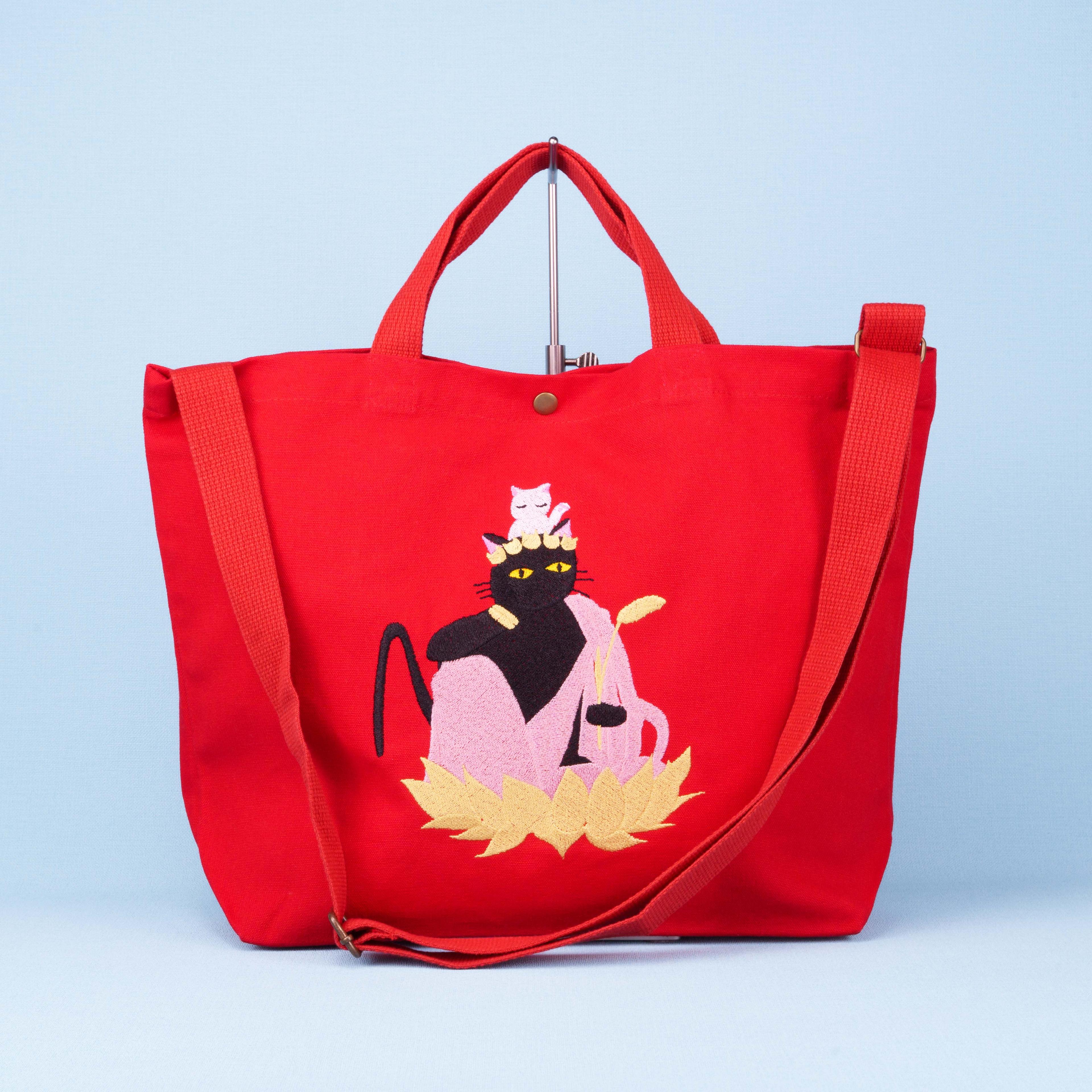 ショルダートート 十一面猫観音1枚目の画像