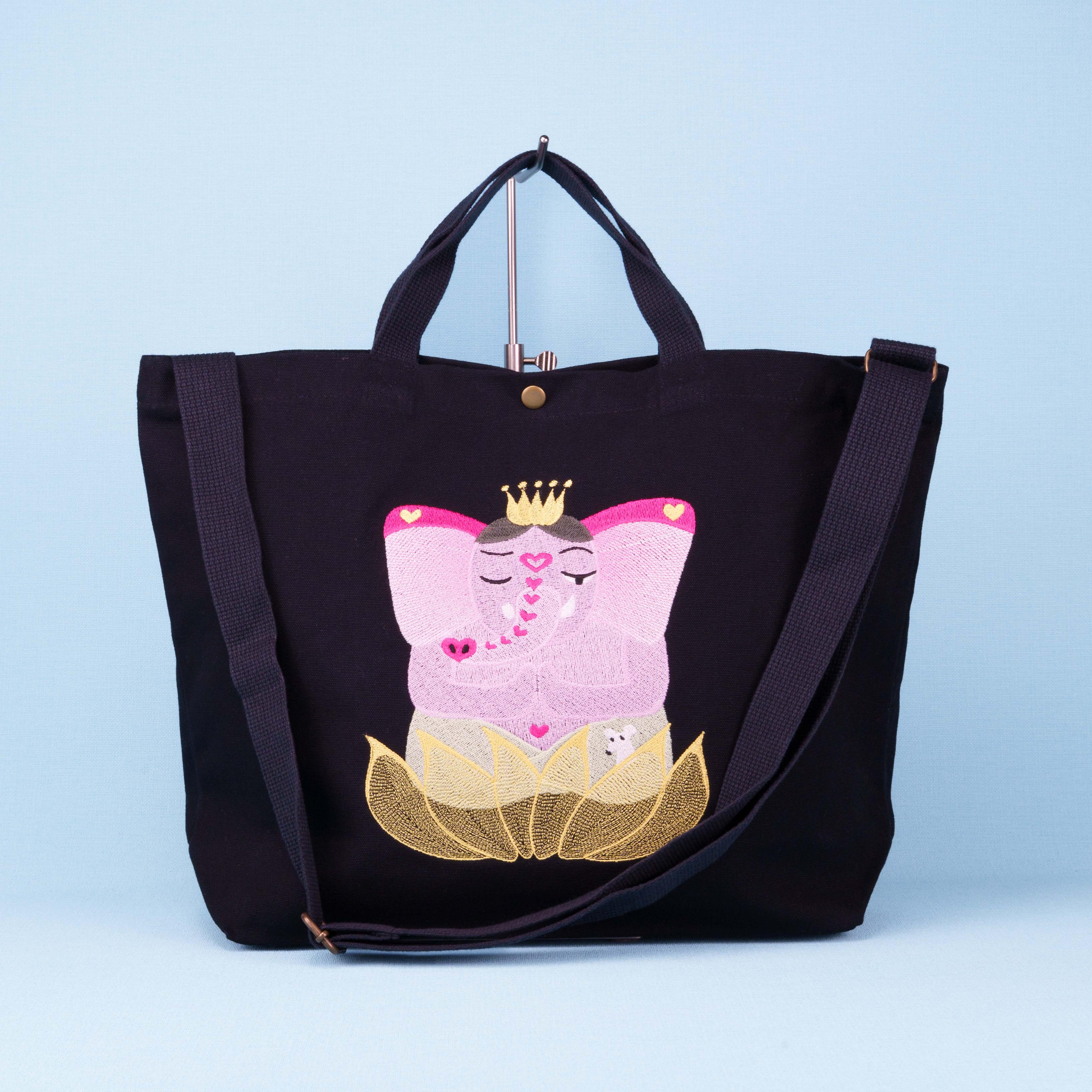 ショルダートート ハートのガネーシャ1枚目の画像